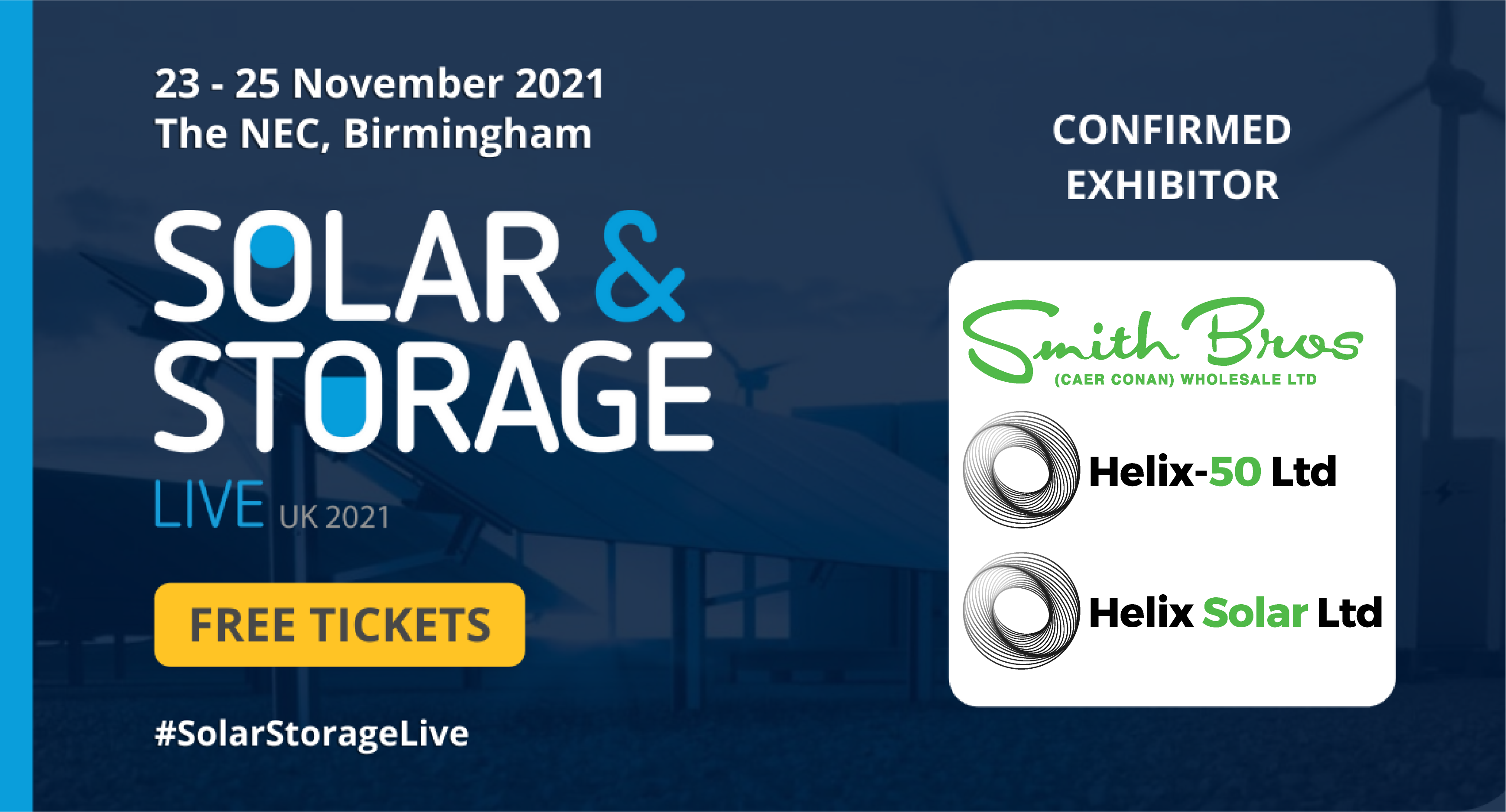 We're exhibiting at Solar & Storage Live 2021!